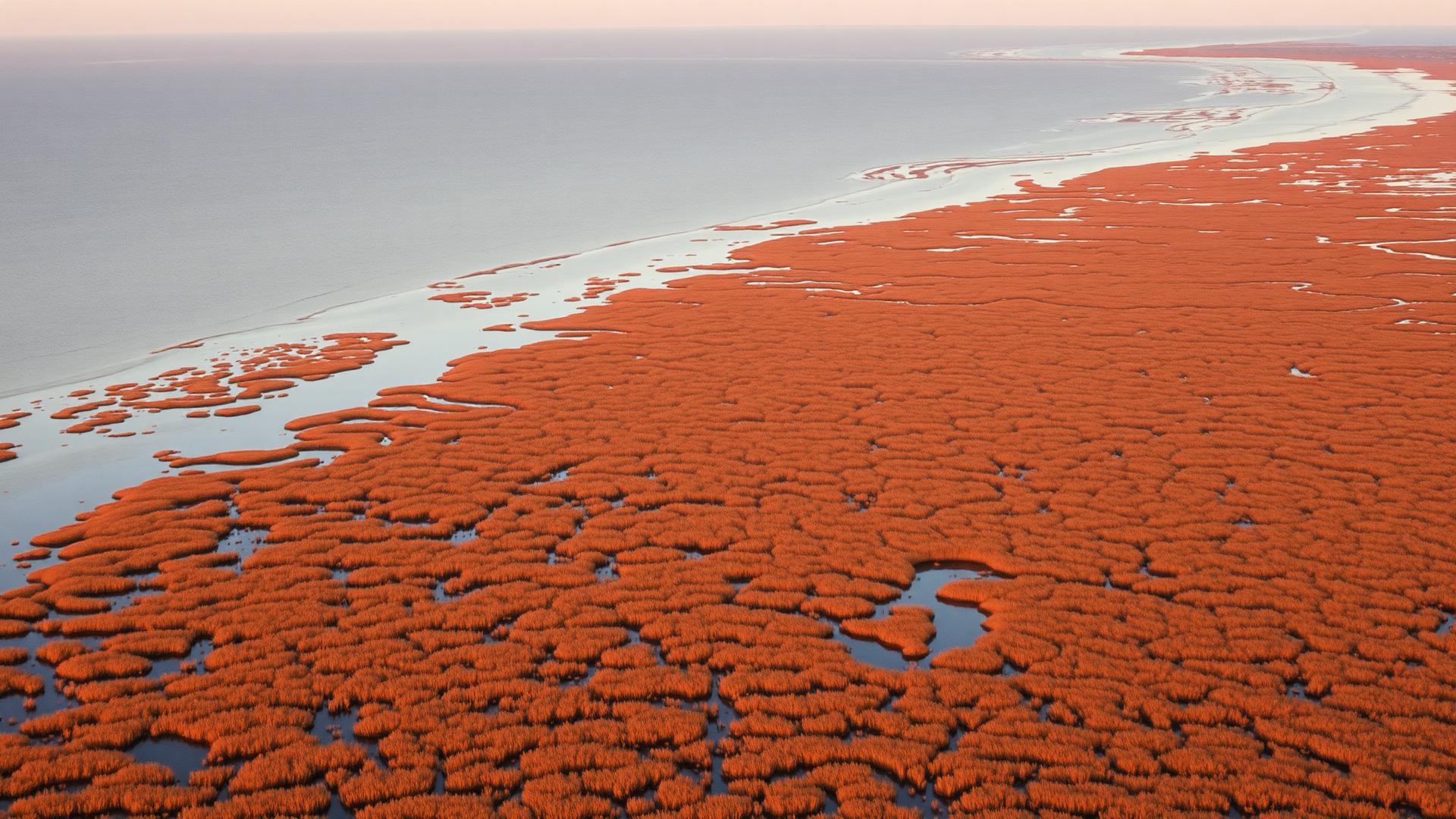 Aerial view of the South Carolina Lowcountry marsh